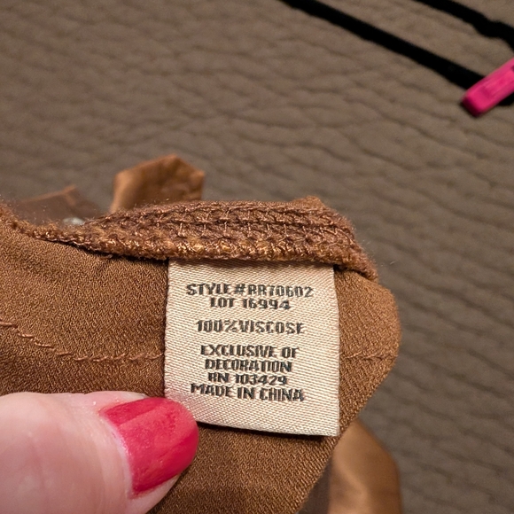 Satin Cargo Joggers in Chocolate Brown - Picture 7 of 11